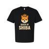 Queen Of Shiba Inu Graphic Tee Unisex T Shirt With Crown Cute Dog Lover Apparel
