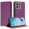 For Motorola Edge 50 Pro 5G Case L-Shaped Grid Pattern Leather Stand Phone Cover with Card Slots