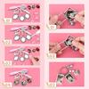 Wedding Bouquet Lace Oval Bridal Charm Bridal Bouquet Charm Angel Wing Photo Bouquet Charm Commemorative Pendant