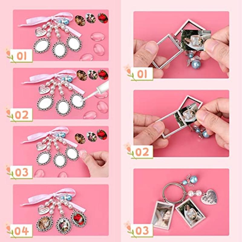 Wedding Bouquet Lace Oval Bridal Charm Bridal Bouquet Charm Angel Wing Photo Bouquet Charm Commemorative Pendant