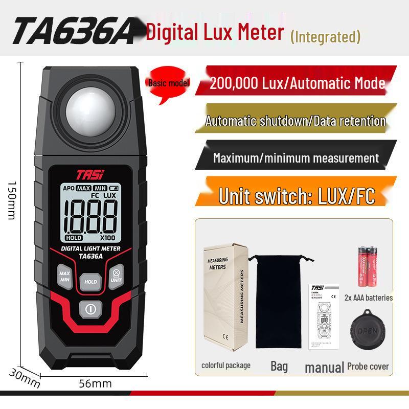 TEANNS TA630 High Precision Light Meter for Luminance and Illuminance Testing