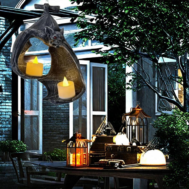Gotischer Fledermaus Kerzenhalter Halloween Kerzenständer Dekoration Fledermaus Teelicht Kerzenhalter Halloween Fledermaus Kerzen Dekorationen Gotisch