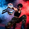 Day of the Dead Mask Mexican Printed Face Mask Halloween Grimace Skull Bar Catwalk Performance Props Carnival Dance Decoration Atmosphere Mask