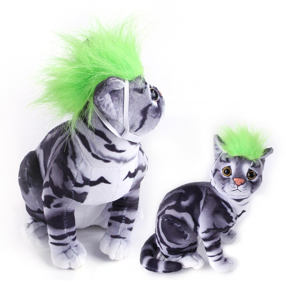 Pet Cute Halloween Wig Adjustable Dress Up Hair Headdress With Elastic Band Hair Accessories For Cats Dogs