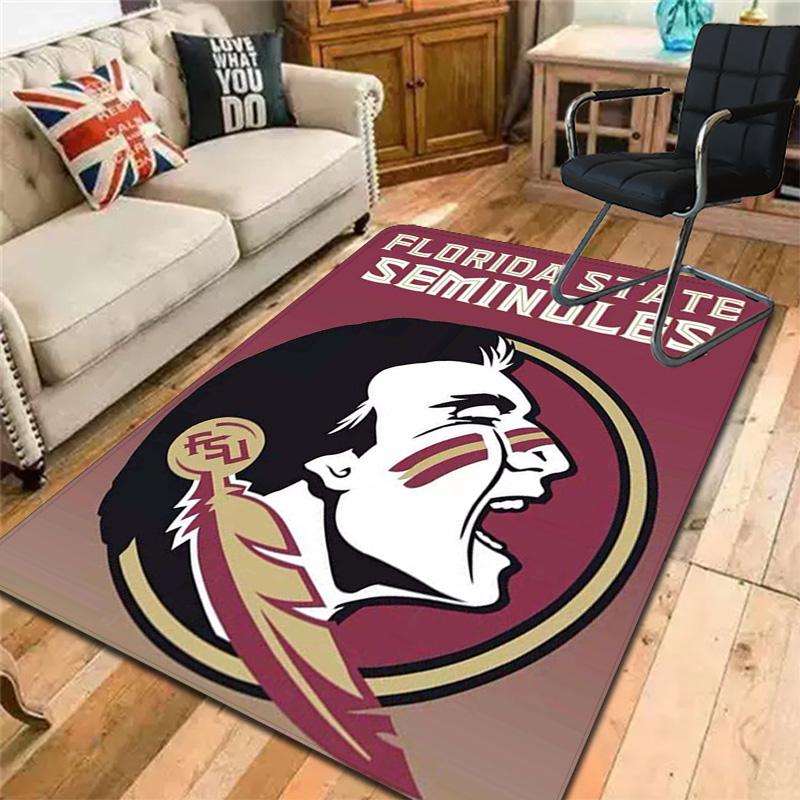 Florida Seminoles print Rug Floor Mat for Living Room or Bedroom Soft and Comfortable Carpet a Gift for Birthday and Holiday.ZFF0913182