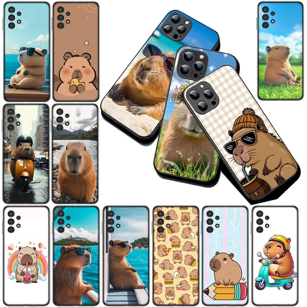 Cartoon C-Capybaras kawaii Handyhülle für Samsung Galaxy A07 A06 A05 A17 A16 A15 A25 A26 A27 A35 A36 A53 A54 A55 A57 Hülle