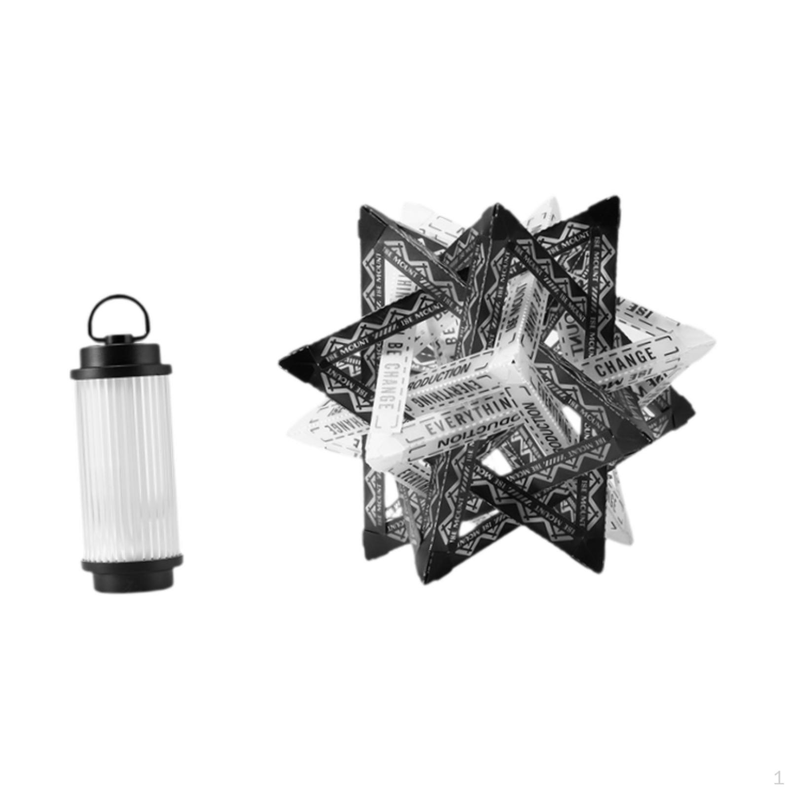 

Портативный кемпинговый фонарь, простая сборка, уникальный, легкий, перезаряжаемый, для гостиной black white