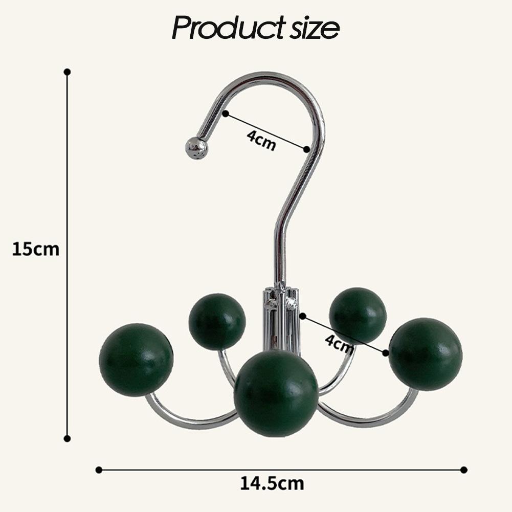 Stainless Steel Belt Hanger,Rotation Bag Hanging Rack with 5 Hooks,Closet Storage Organizer for Bra,Tank Top,Tie,Scarf