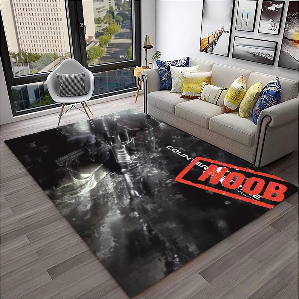 CS GO,Counter Strike Game Gamer 3D Carpet Rug for Home Living Room Bedroom Sofa Doormat Decor,kids Area Rug Non-slip Floor Mat