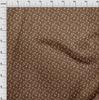 oneOone Cotton Flex Brown Fabric Leaves Sewing Craft Projects Fabric Prints By Yard 40 Inch
