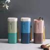 Porta spazzolino da denti da viaggio, porta dentifricio, scatola portaoggetti portatile, organizer per accessori da bagno da viaggio all'aperto