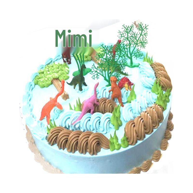 Dinosaur Jungle Cake Decorations Figurines