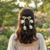 Versatile Chiffon Tulip Hair Clips Korean Style Pastel Floral Hair Clips Sweet Elegant Flower Bow Hairpin Girl Hair Accessories