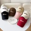 Hard Top High Skull Top Stylish Korean Style Baseball Cap Embroidered Letters for Men and Women Fashion Hats Duckball Cap Sun Protection