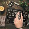 Spirit Board Decor Wooden Home Decorations Divination Board Game For Teens Family Home Bedroom Halloween Holiday Party