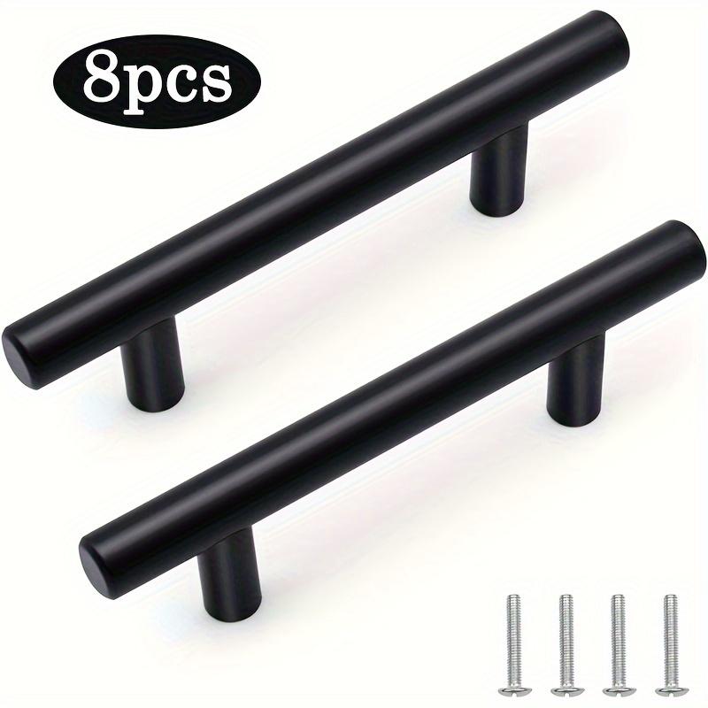 8pcs Stainless Steel Furniture Fittings, Cabinet Knobs & Drawer Pulls, Garage Door Handles for Cabinets/Dressers/Closets, with Screws