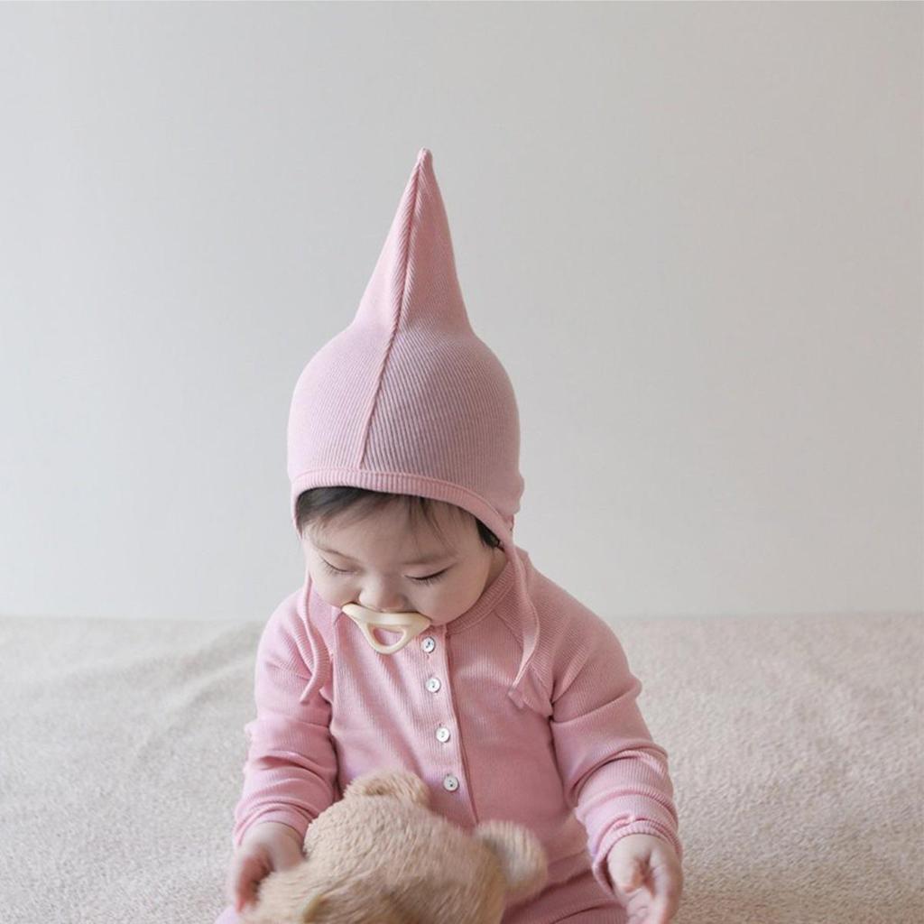 Autumn Ribbed Button-Up Romper for Newborns - Boys & Girls