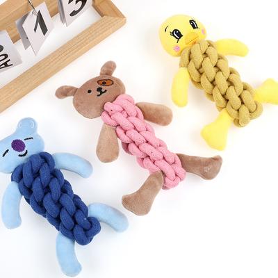 Pet Cotton Rope Toy - Durable Chew Toy for Dogs & Cats, Molar Teeth Cleaning, Interactive Tug-of-War Toy, Safe Natural Cotton,