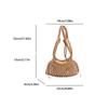 Yogodlns Summer Woven Net Shoulder Bag for Women Beach Hollow Out Crossbody Bag Retro Bohemian Vacation Daily Use Purse