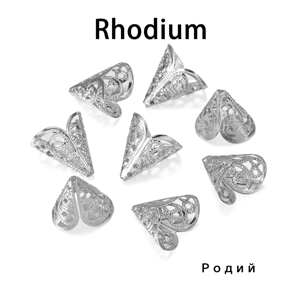 

50 шт. 16x16 мм, шапка из бусин, древние подвески в форме цветка, кулон для изготовления ювелирных изделий, серьги, ожерелье, принадлежности «сделай сам»