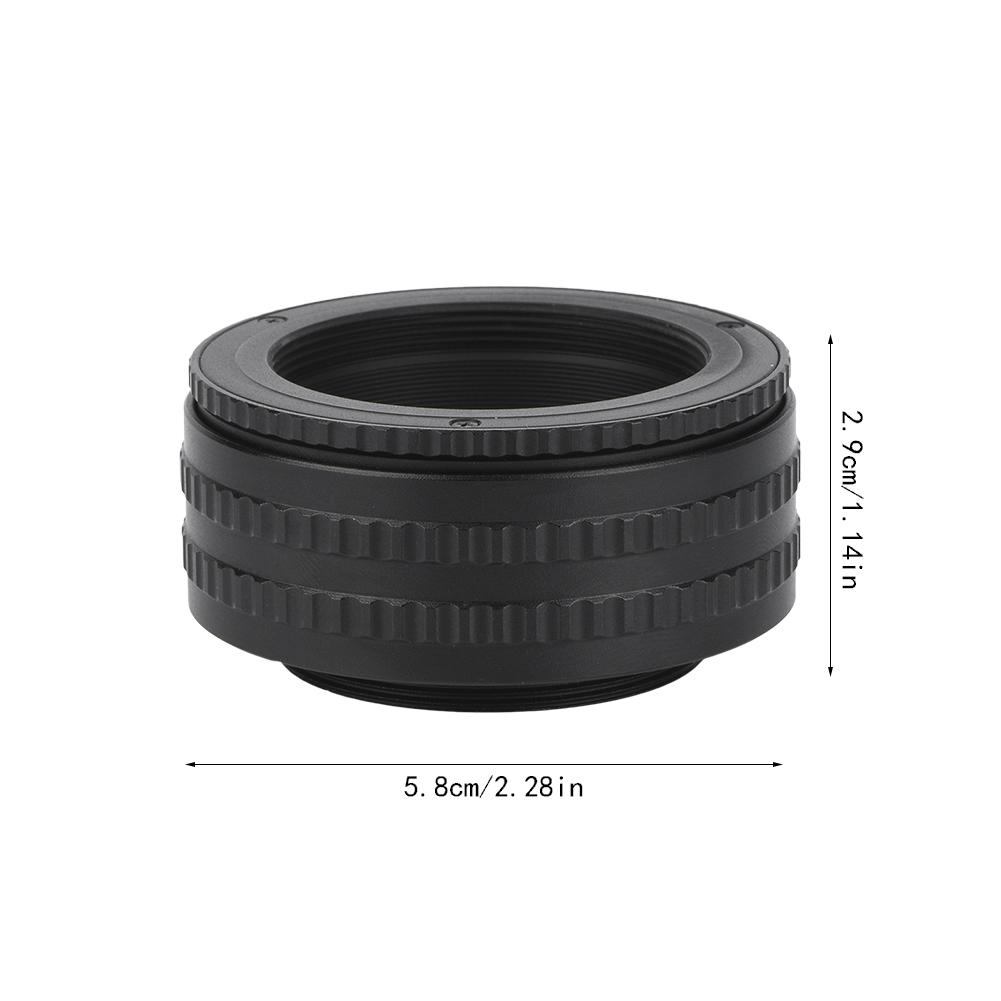 M42 To M42 Adjustable Focusing Helicoid Lens Adapter Macro Tube Accessory 25 55mm