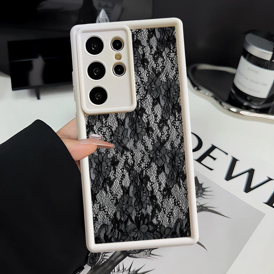 Coque de téléphone motif dentelle créative pour Samsung Galaxy S26 Ultra S22 S24Ultra S23 FE S25 S25 Edge S21 S20FE S24 Plus