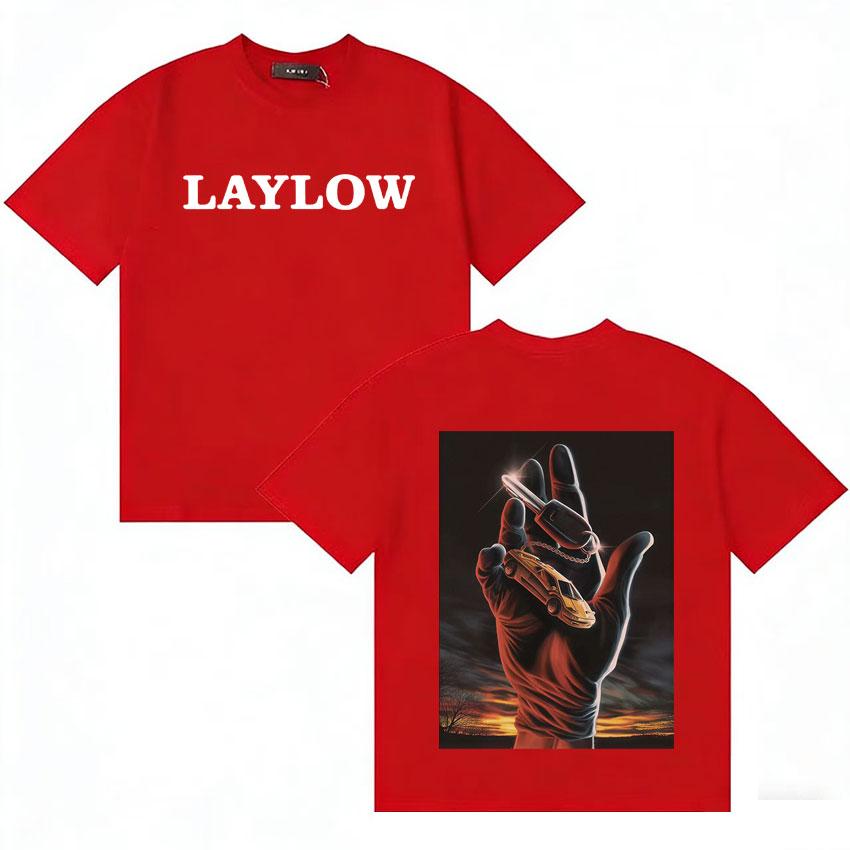 

Rapper Laylow Harajuku Graphics Tshirt Unisexs High Quality Loose Tshirt Summer Crewneck Oversized Casual Cozy Clothing Teenagers S