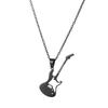 Cazador Mode Gitarre Anhänger Halskette für Damen Musiknote Akkordeon Trommel Kette Halskette Edelstahl Schmuck Geburtstagsgeschenk
