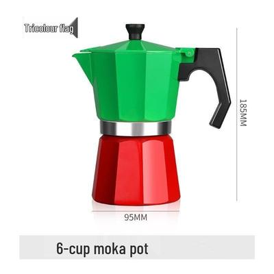 Italian Octagonal Moka Pot: Aluminum Espresso Coffee Maker for Home Use