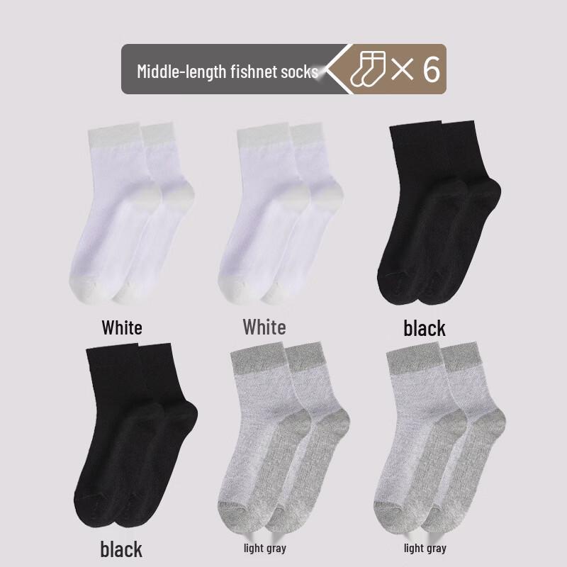 LangSha Women s Cotton Mid-Calf Socks