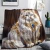Gorgeous gemstone cat dog Print Flannel Blanket,High quality Comfortable for All Seasons,Home Decor,Warmth and Comfort,Perfect for Christmas Gifts
