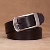 Genuine Leather Belt Women Men Slim 2-4cm Width Classic Black Coffee Adjustable 100-110cm Alloy Pin Buckle Casual