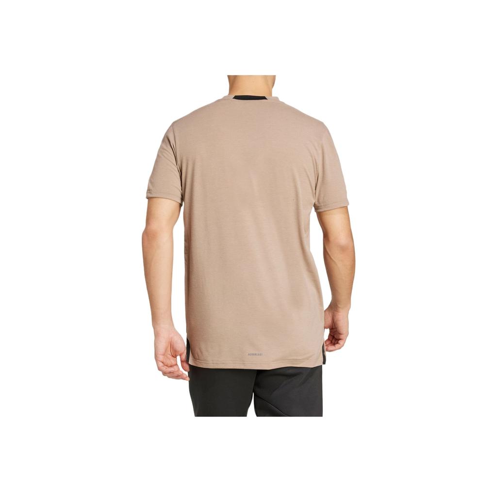 Adidas D4T Comfortable Fashion Trendy Minimalist Short Sleeve T-Shirt Men Tops Pink Brown JX1169