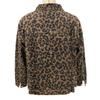 Leopard Print Long Sleeve Denim Short Jacket 2024