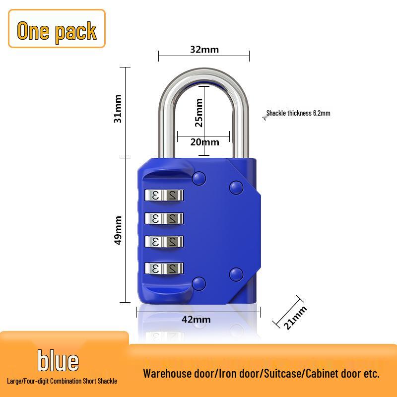Lucchetto Impermeabile e Antiruggine con Impronta Digitale e Password per Case, Dormitori e Magazzini - Sicurezza Antifurto