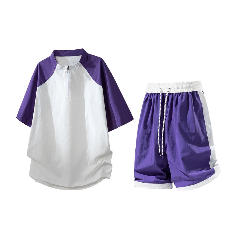 Casual Set, Short Sleeved Set, Men s Summer Casual Two-piece Set XXXL