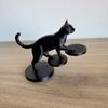 3D Printed Cats Balancing Statue Climbing Stair Cats Sculpture Collectibles Figurine Desktop Decorations for Home