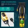 New VGR High-end Professional Hair Clipper Gradient Metal Body Oil Head Clipper Hair Trimmer 9000 RPM LCD Digital Display Electric Push Shear V-026