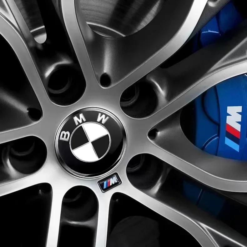 XZCZC1 For BMW For BMW Hubcaps 68mm Blue White Black and White 56mm Black and White Hub Center Plastic Cap LOGO