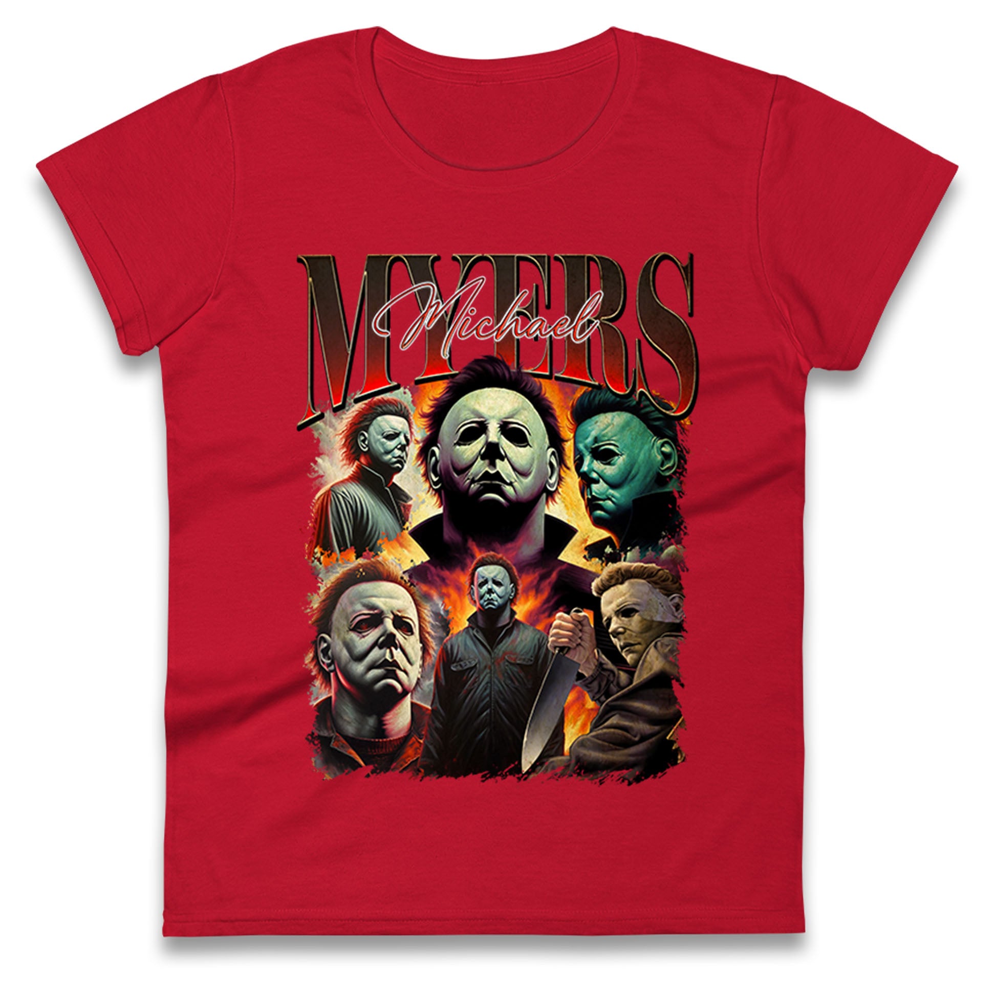 Michael Myers Bootleg Halloween Womens T Shirt Mens Tops Tees Unisex L