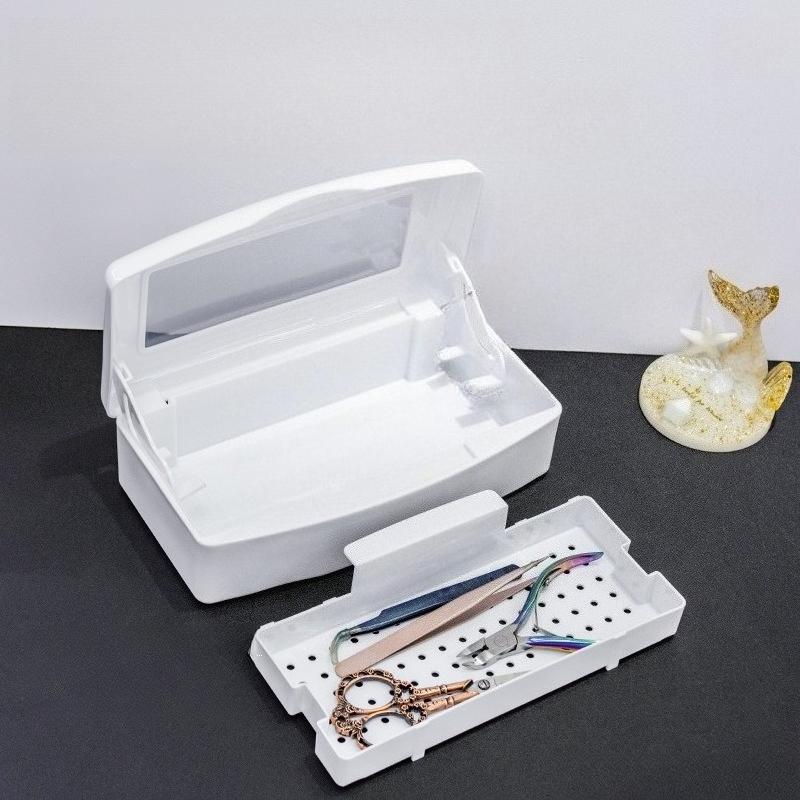 1pc Creative Convenient Practical Manicure Tools Beauty Implement Tray Nail Tools Inside Box Detachable Cleaning Nail Tools Stor