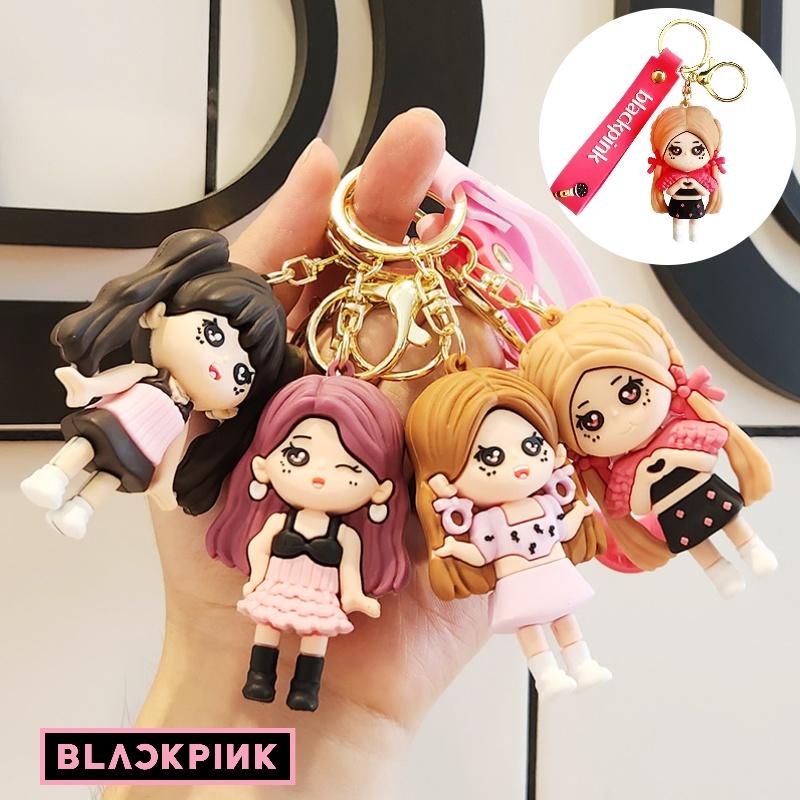 New Blackpink Silicone Keychain Cute Couple Bag Charm Car Accessory
