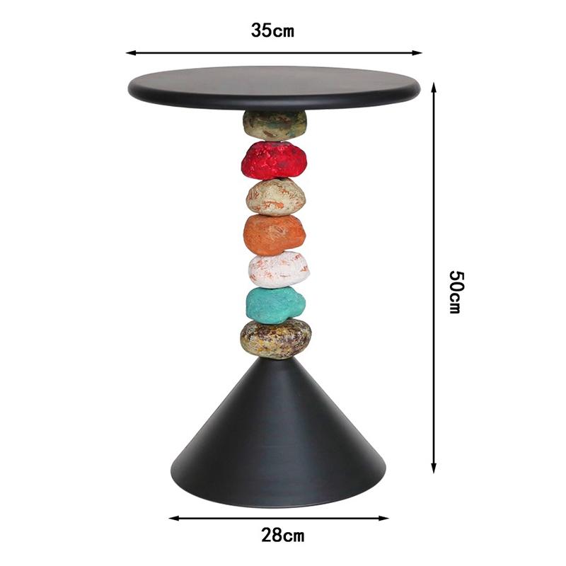Small Circular Coffee Tables Simple Removable Metal Coffee Tables Living Room Decoration Table Creative Table Nordic Designed