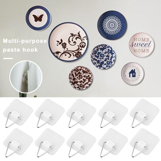 Picture Hanging Vertical Hooks Strong Load-bearing Easy To Install Self-Adhesive Wall Plate Hangers Photo Frame Display Hooks