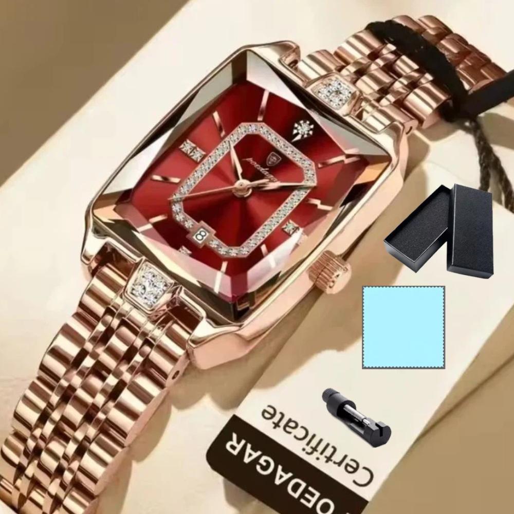 POEDAGAR High Quality Women Watch Waterproof Date Fashion Watches Luxury Stainless Steel Quartz Ladies Wristwatch