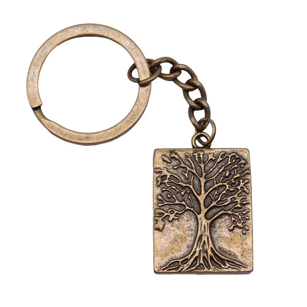 Tree Of Life Klíčenky Ozdoby Předměty Výroba šperků Velikost prstenu 28 mm