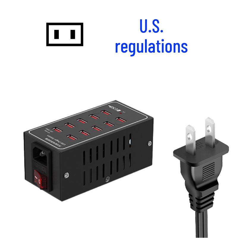 

High-Power Multi-Port USB Charger: Versatile Power Strip for Home, Studio, and School
