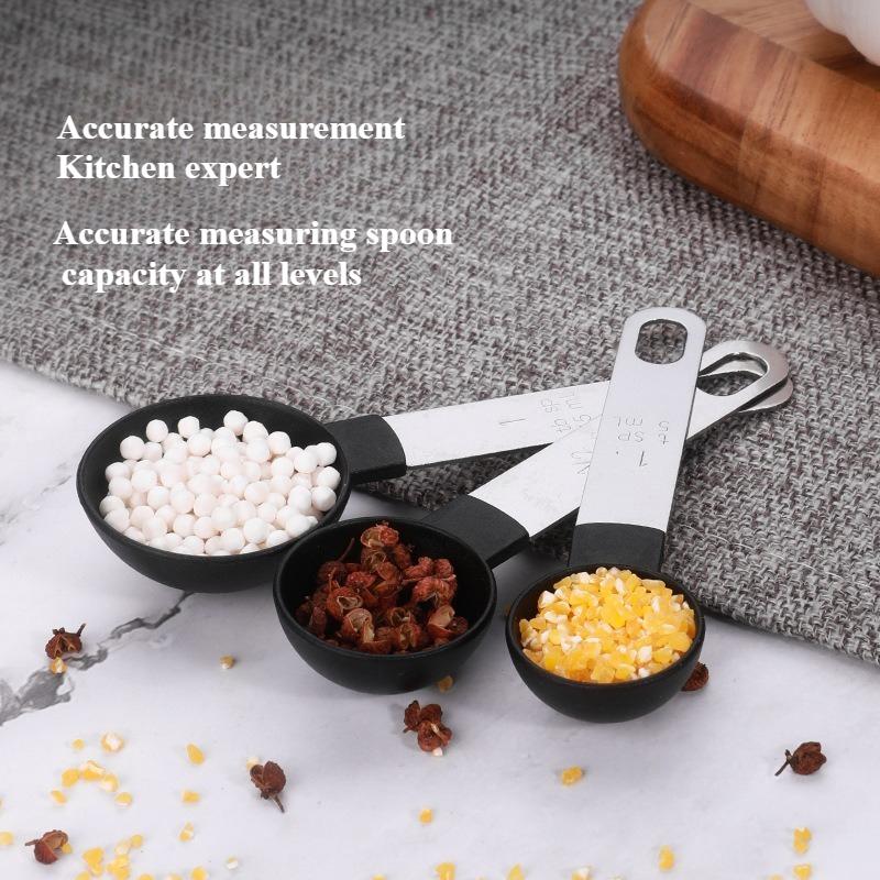 10 Pcs Measuring Cups & Spoons Sets Hot Selling Classic Stainless Steel Plastic Measuring Spoons Household Kitchen Baking Tools