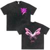 Vintage Washed Tees Omar Courtz Por Si Manana No Estoy Album Printed T Shirts Men Women Fashion Tshirt Harajuku Casual TShirts