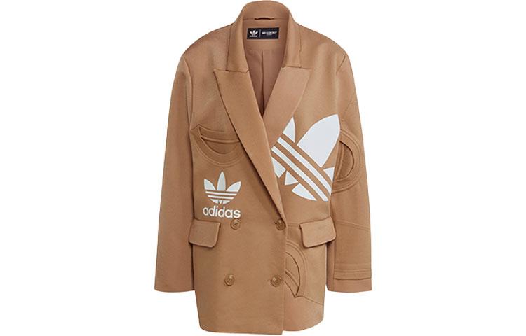 Adidas Women's Beige Originals Business Suits Suit Collar Moderate Other H59041 Cm
